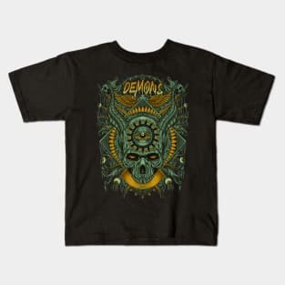 Demon Skull Head Kids T-Shirt